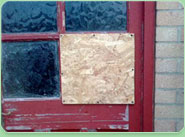 boarded up Hemel Hempstead